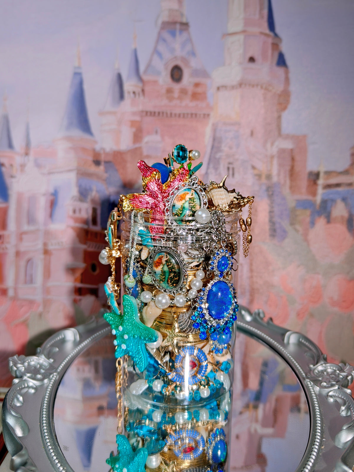 Siren’s Sapphire Treasure Jar | Mystery Jewelry Jar 69093(45 pcs)