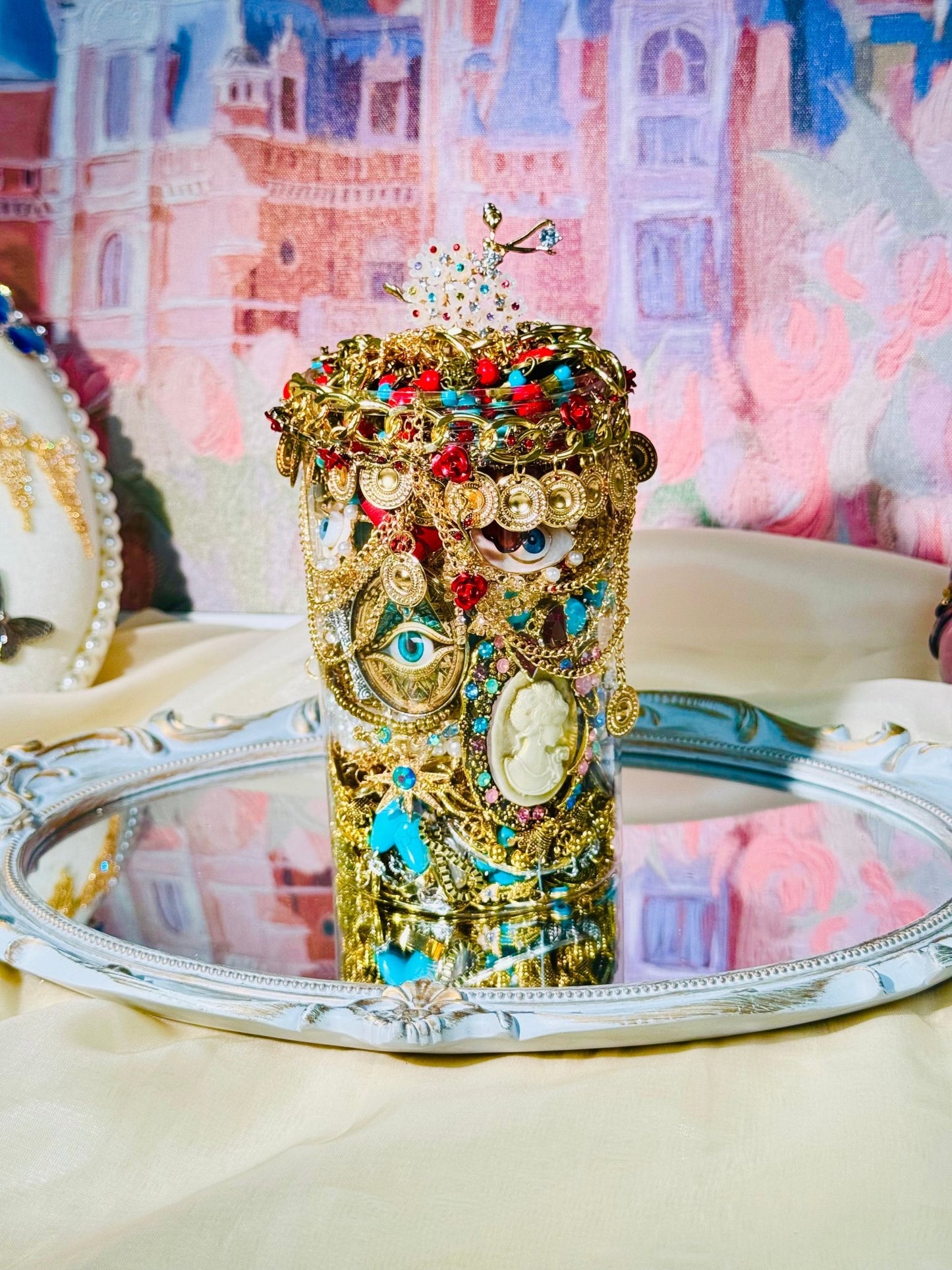 Pot à bijoux mystère sur le thème de la déesse grecque (grand) 2582213