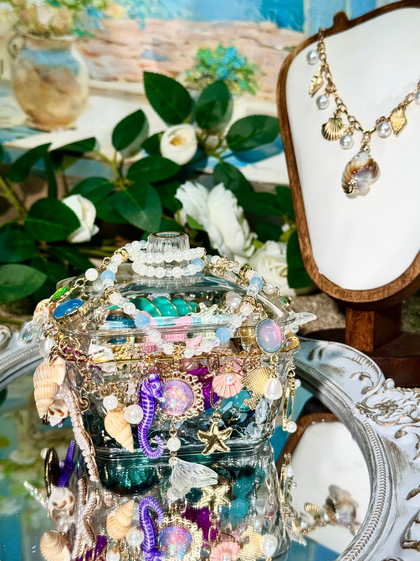 Pot à bijoux mystère (moyen) 258227, thème « guérison océanique »