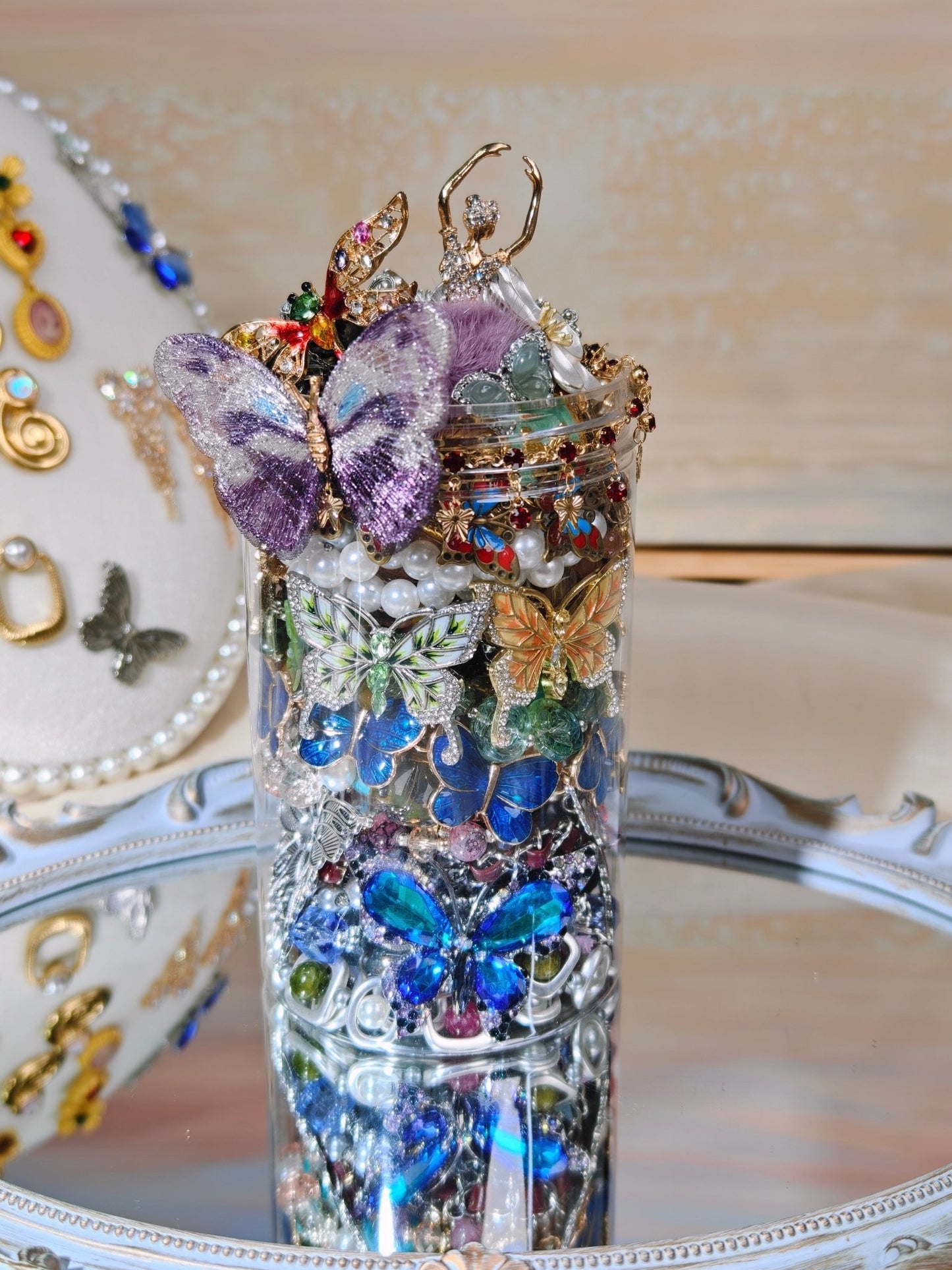 Bocal de bijoux mystère | Thème Jardin des Papillons 2582815