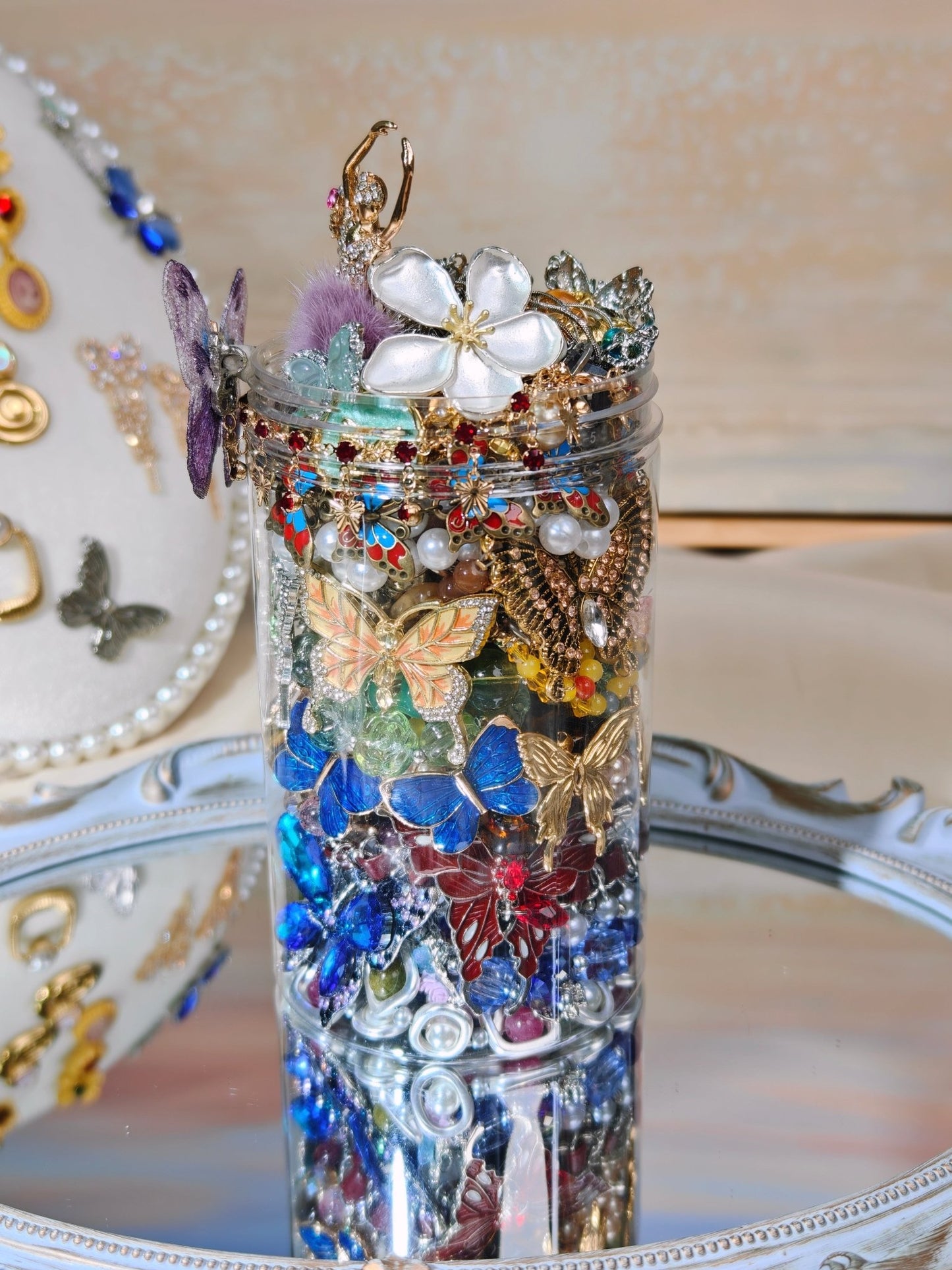 Bocal de bijoux mystère | Thème Jardin des Papillons 2582816