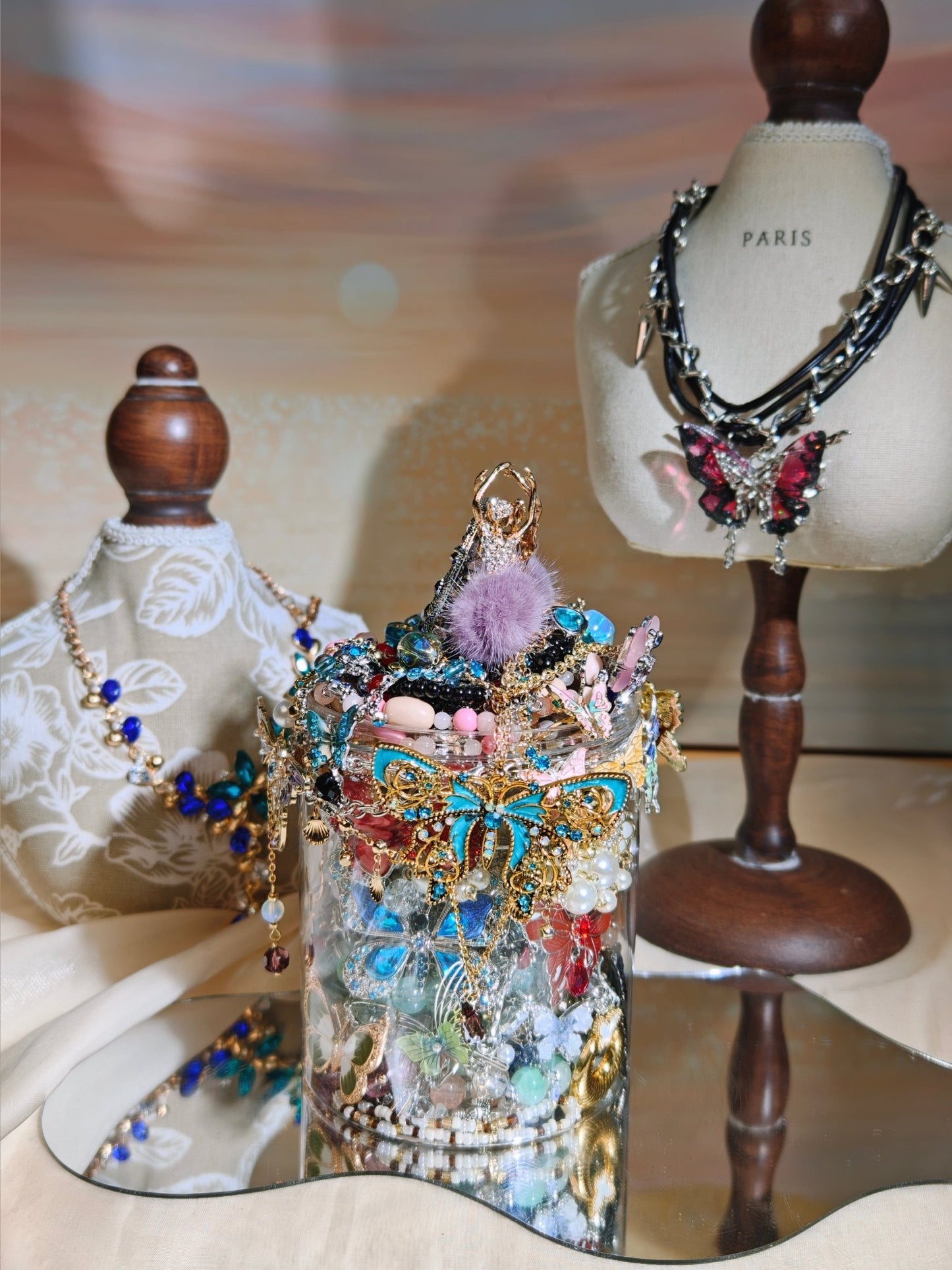 Bocal de bijoux mystère | Thème Jardin des Papillons 2590514