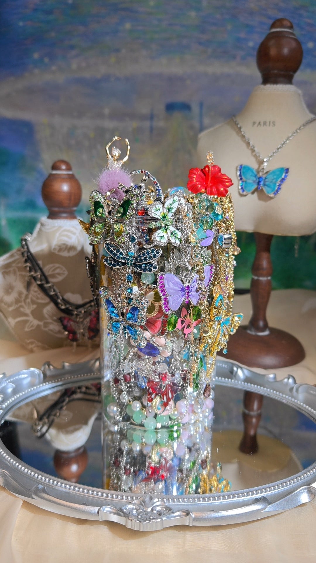 Bocal de bijoux mystère | Thème Jardin des Papillons 2590515