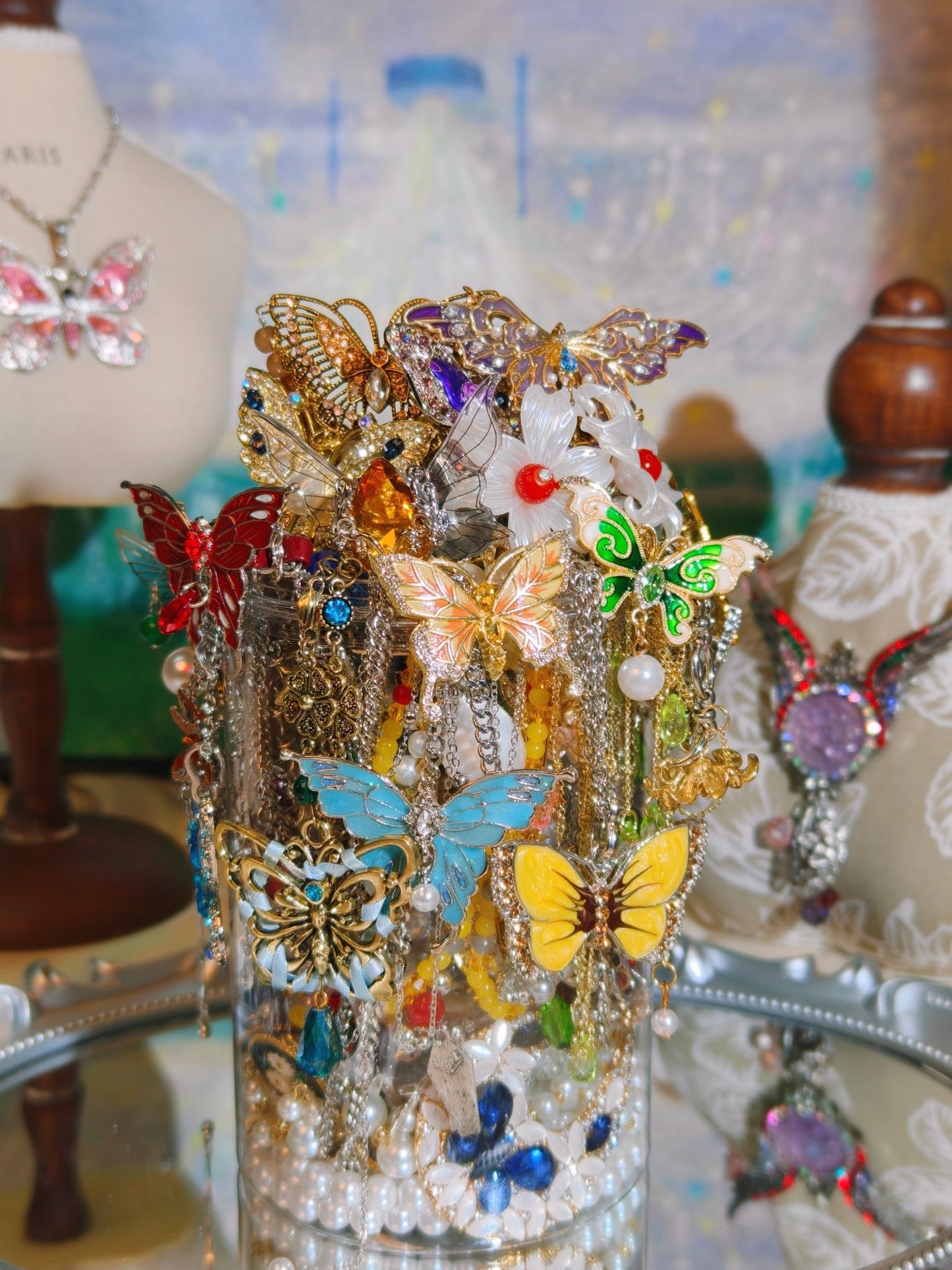 Bocal de bijoux mystère | Thème Jardin des Papillons 259125