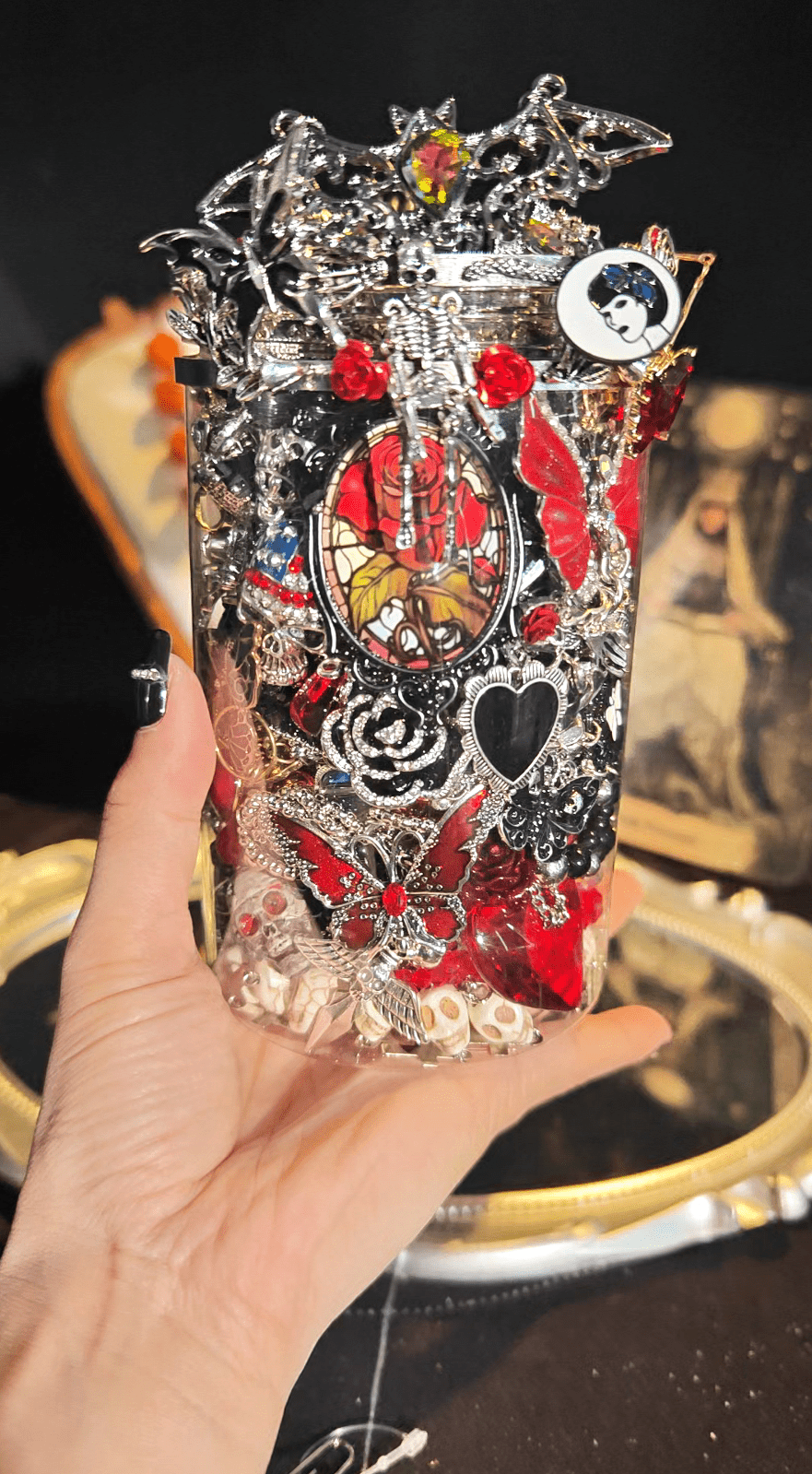 Bocal de bijoux mystère | Thème Sorcière Sombre 259134