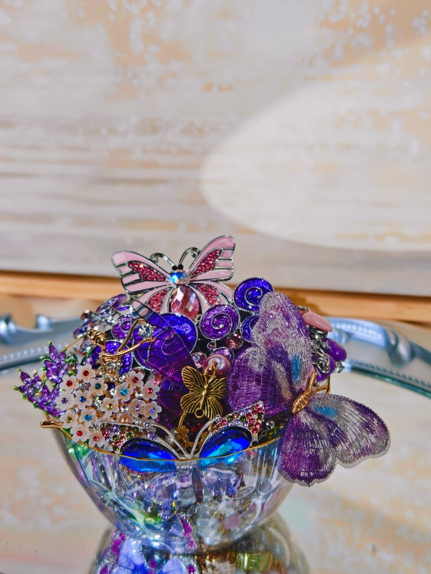 Bocal de bijoux mystère | Thème Jardin des Papillons 2590514