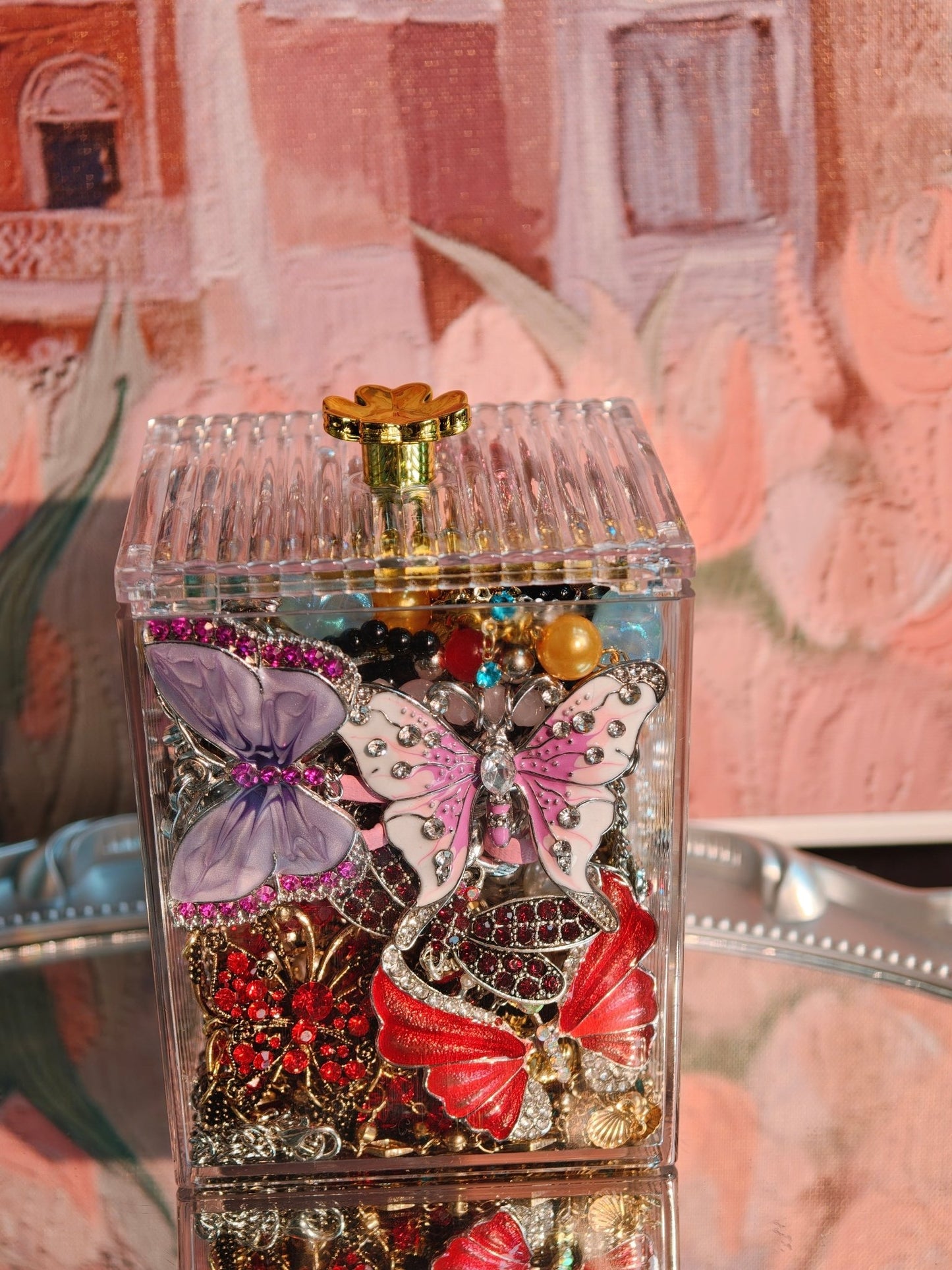 Bocal de bijoux mystère | Thème Jardin des Papillons 2590514