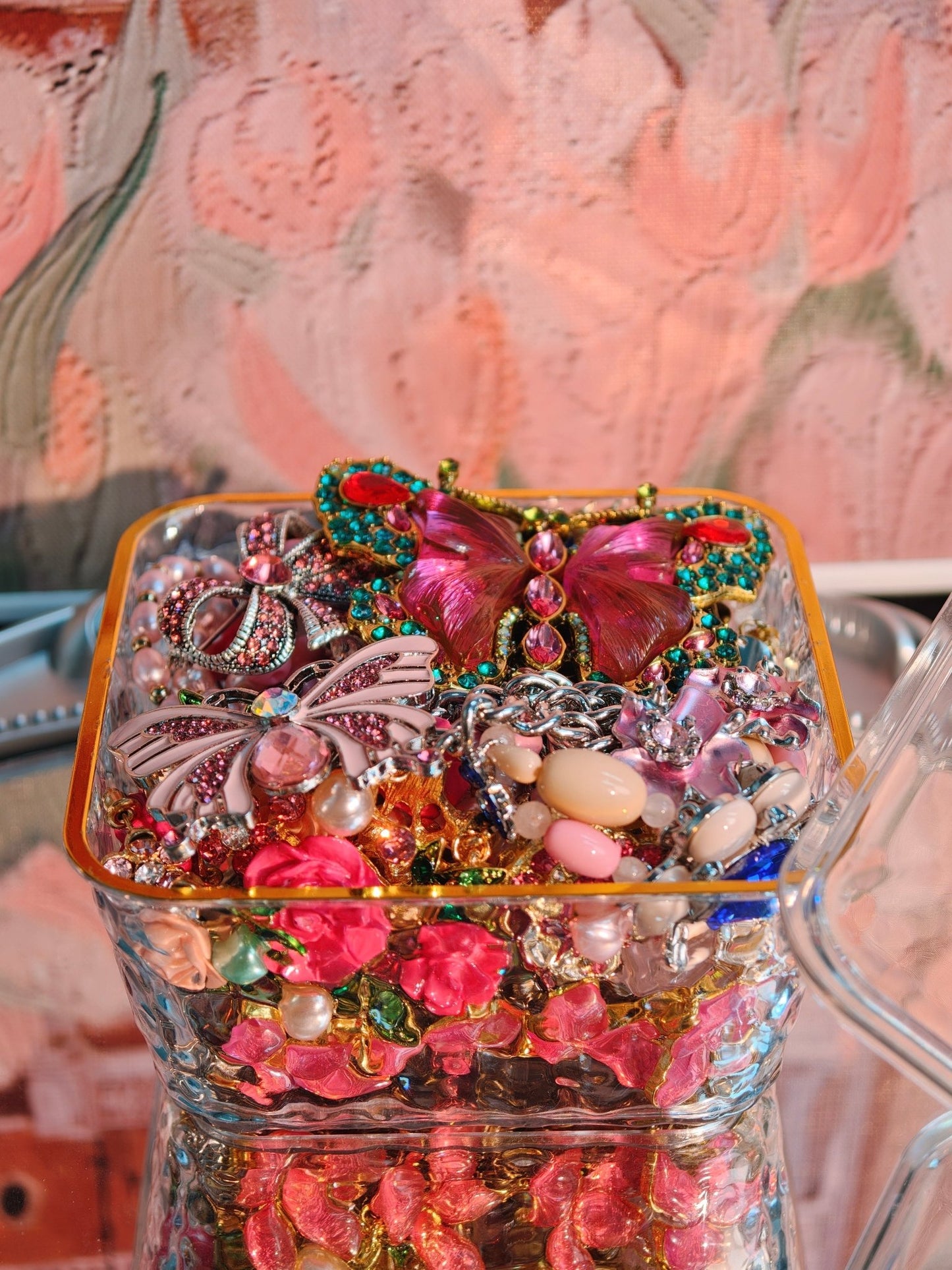 Bocal de bijoux mystère | Thème Jardin des Papillons 2590514
