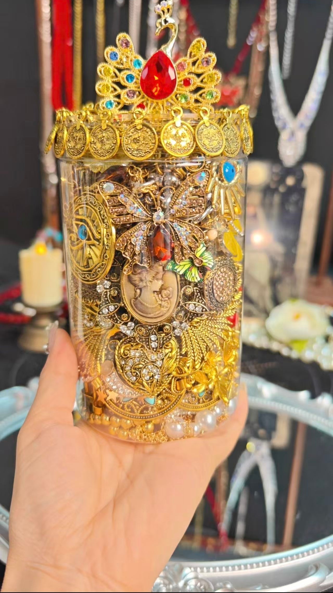 Vintage themed | Mystery Jewelry Jar 25221