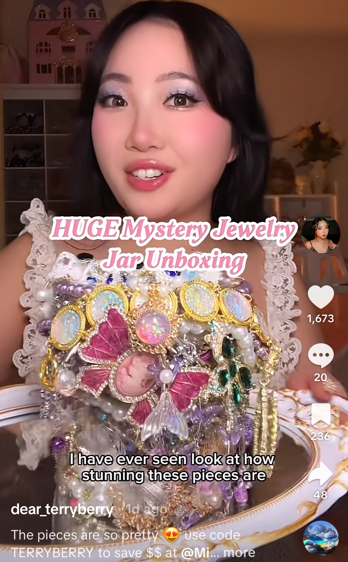 Bocal de bijoux mystère | Thème Reine de la fête 25919