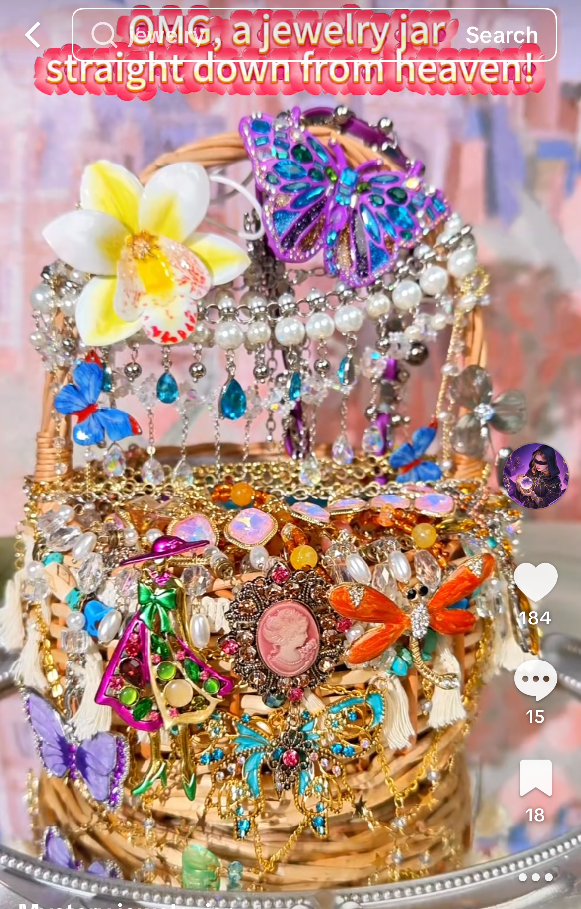 Bocal de bijoux mystère | Thème Princesse de Conte de Fées 2582811