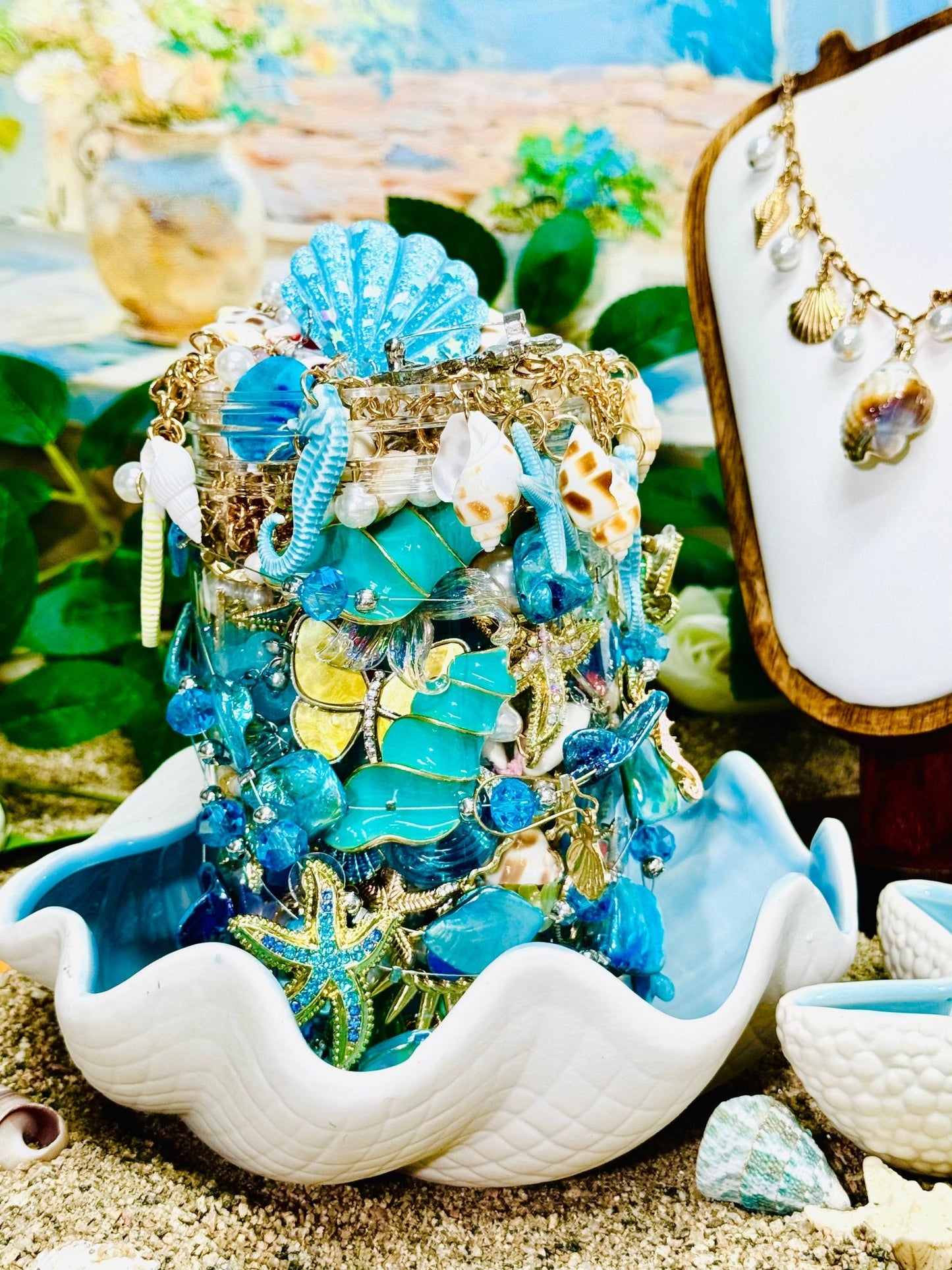 Pot à bijoux mystère sur le thème de la guérison océanique (grand) 2581911
