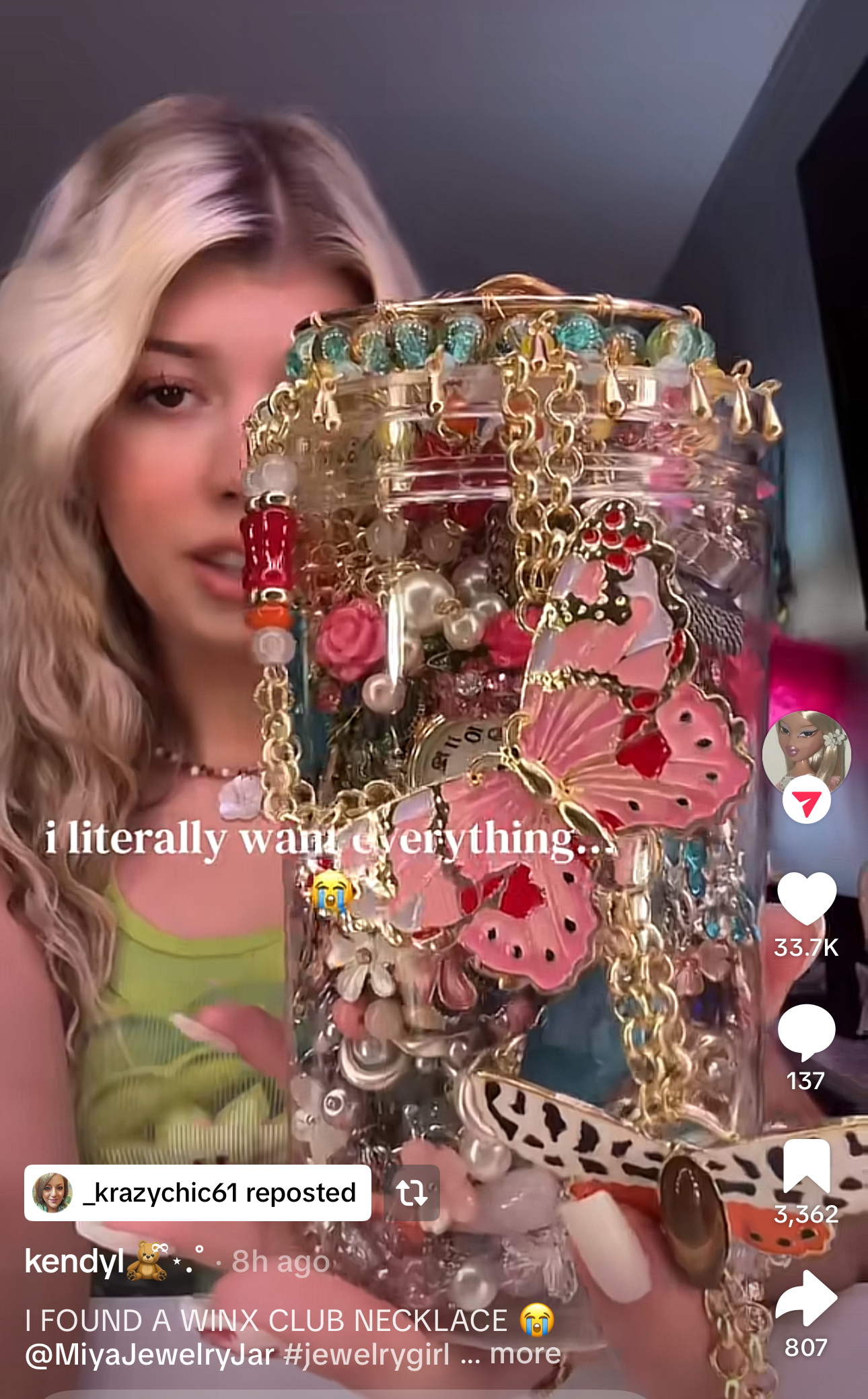 (kendyl-Similar Style) | Mystery Jewelry Jar 600503