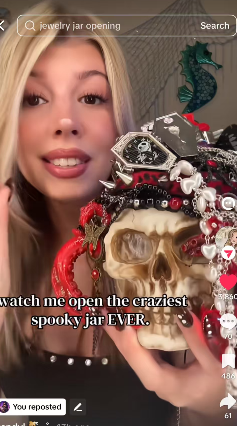 Creator similar style丨skull Jewelry jar(45pc) 26102803