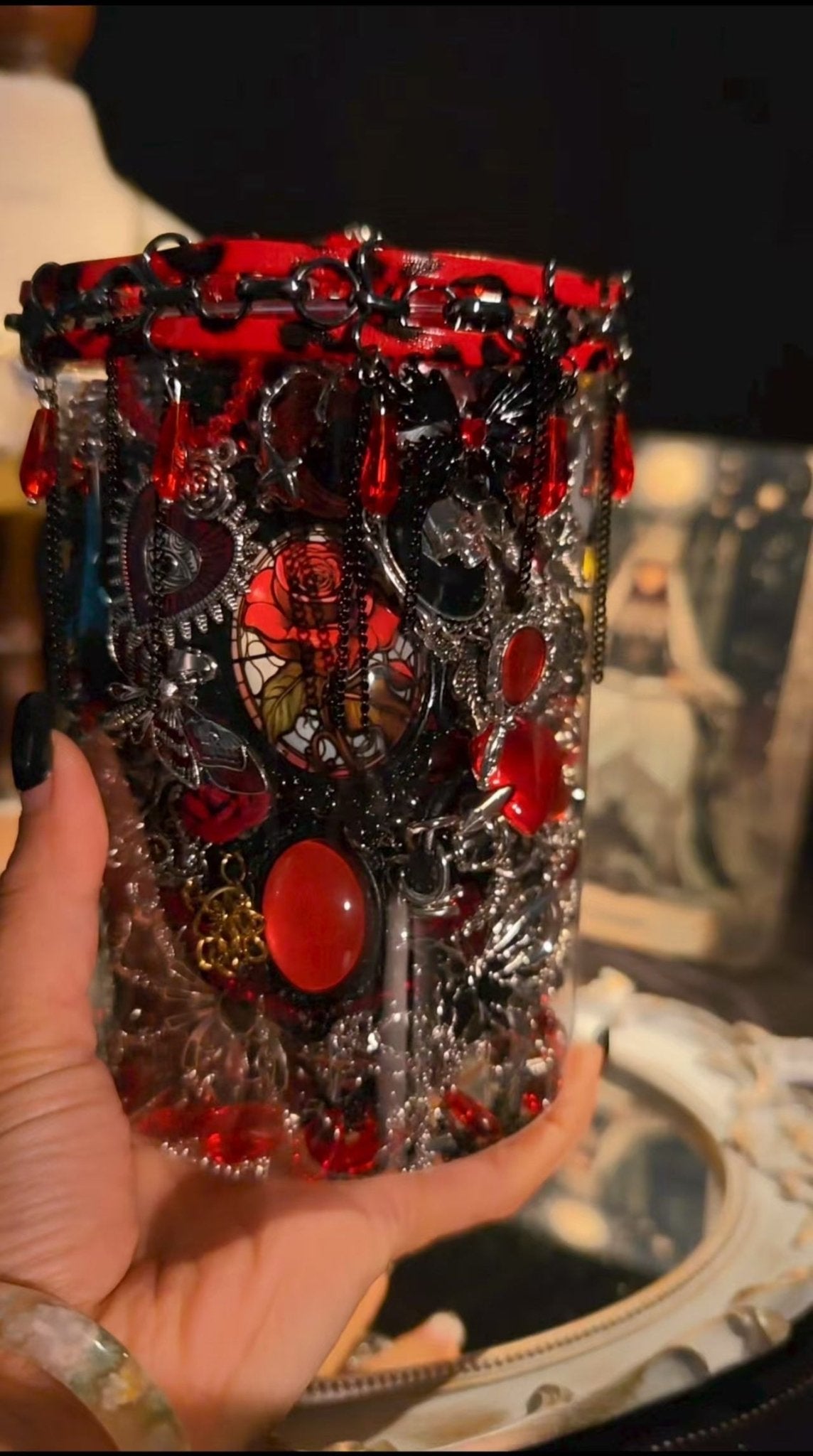 Bocal de bijoux mystère | Thème Sorcière Sombre 259041