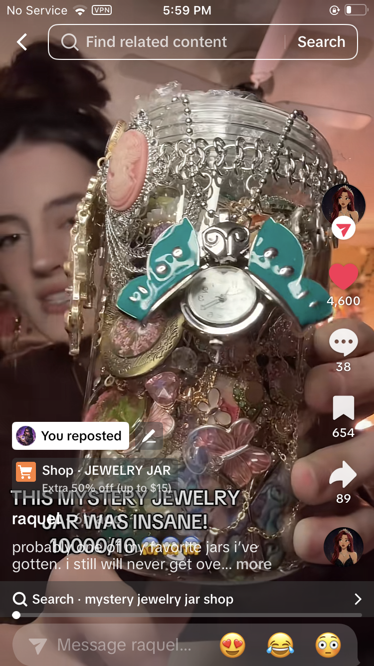 Bocal de bijoux mystère | Thème Reine de la fête 25919