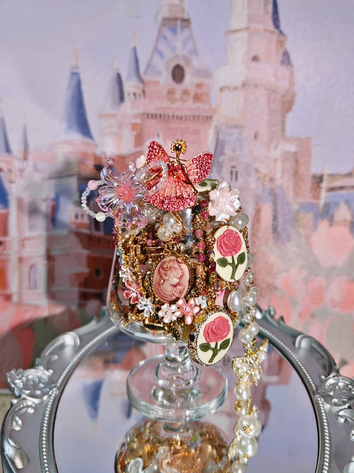 Blush Rose Cameo | Mystery Jewelry Jar 68264(45 pcs)