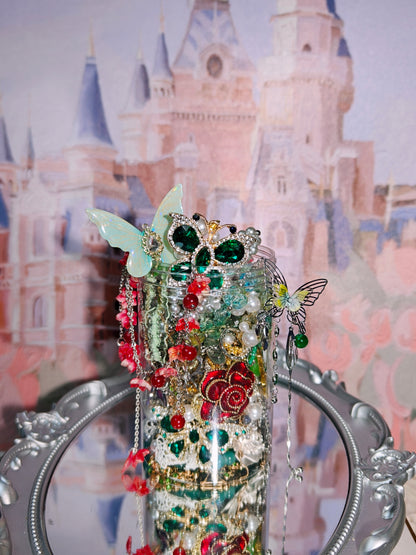 The Scarlet Rose Butterfly Vault | Mystery Jewelry Jar 69022(45 pcs)