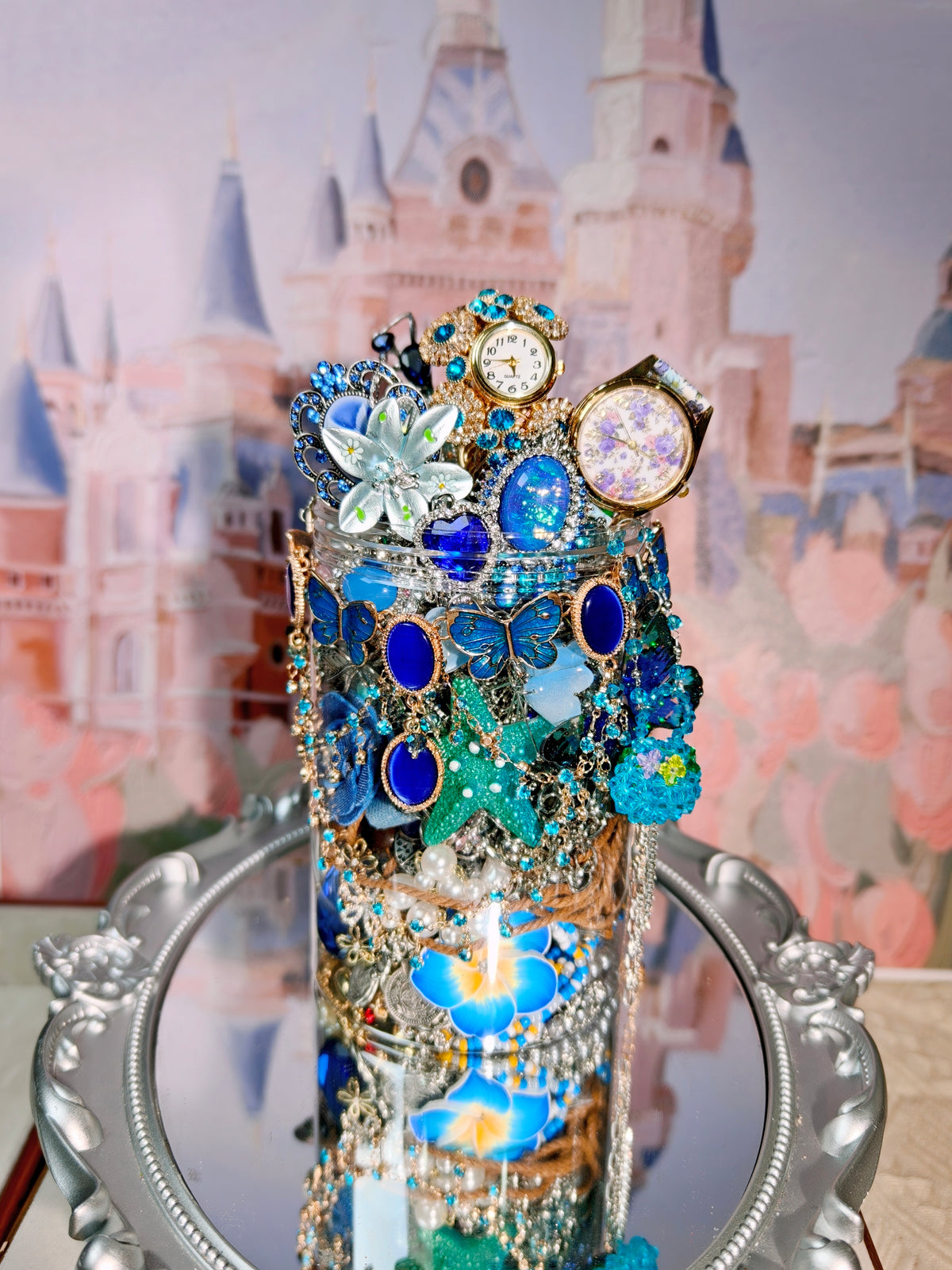 Tides of the Sapphire Night | Mystery Jewelry Jar 69023(45 pcs)