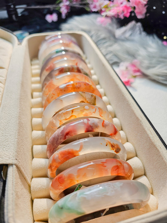 汐雅家樱花玛瑙手镯下单链接！直播间选货！直接下单！