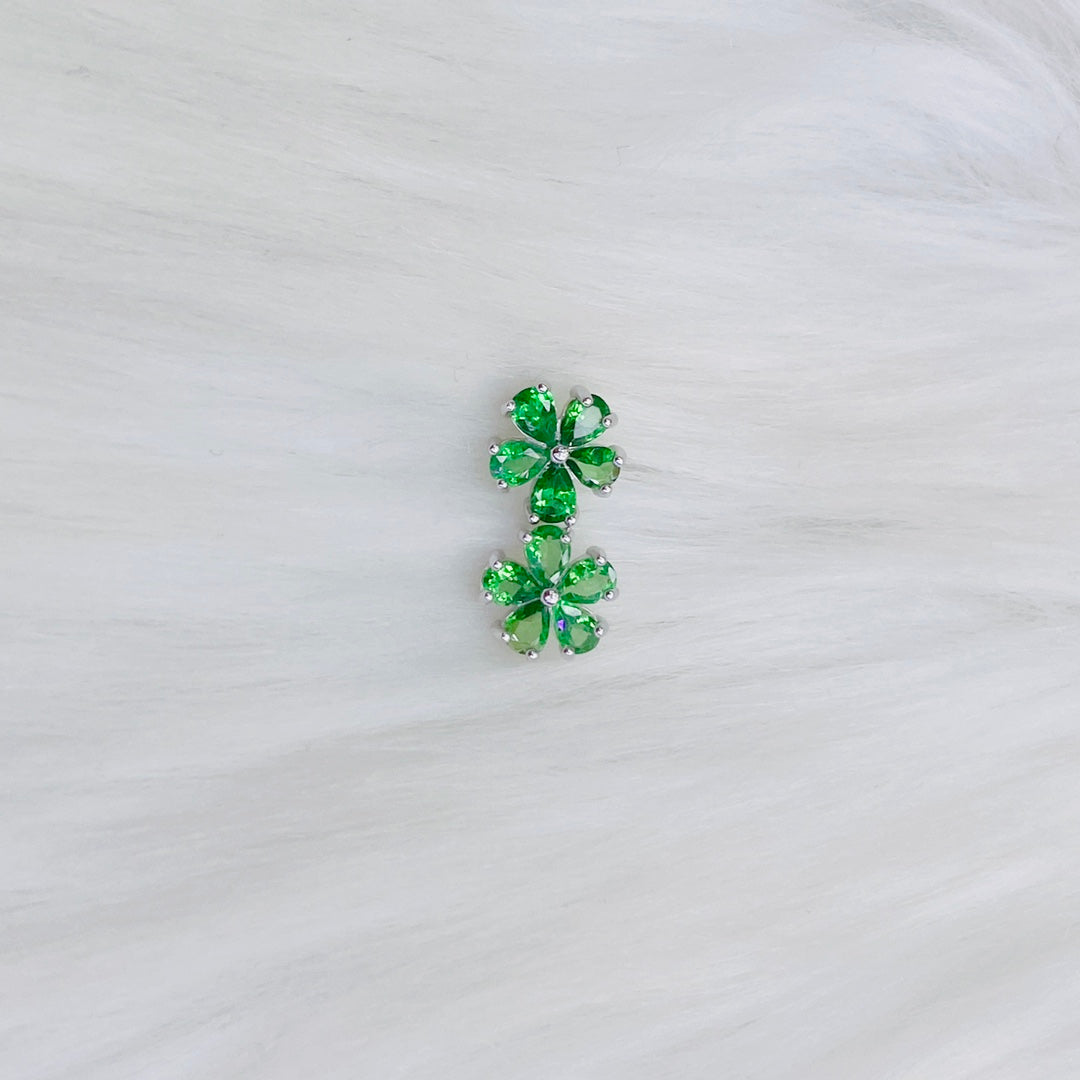 Natural Tsavorite Studs,No. E185