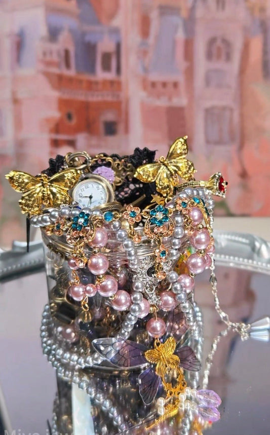 Vintage Butterfly Theme | Mystery Jewelry Jar 261009(25 pcs)