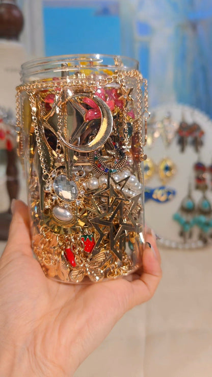 Custom Celestial Myth Themed Mystery Jewelry Jar new