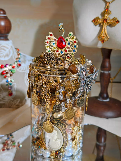 Custom Greek Goddess Themed Mystery Jewelry Jar new