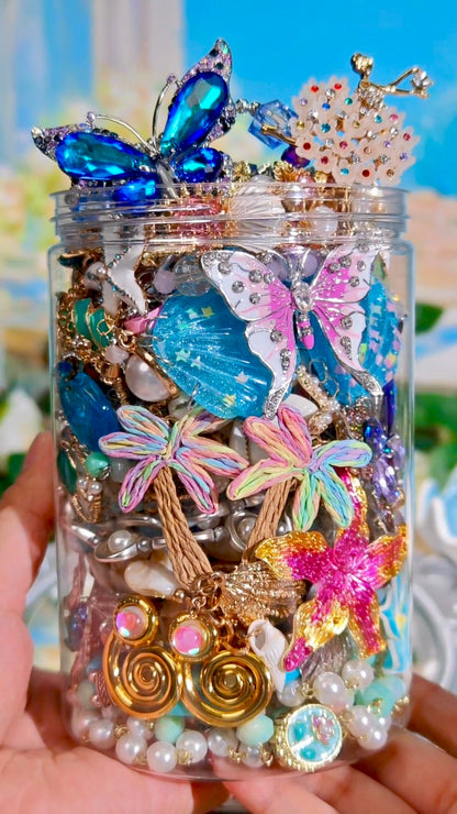 Custom Ocean Healing Themed Mystery Jewelry Jar new