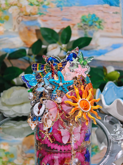 Custom Ocean Healing Themed Mystery Jewelry Jar new