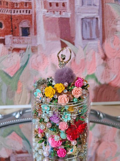 Custom Forest Magic Themed Mystery Jewelry Jar new