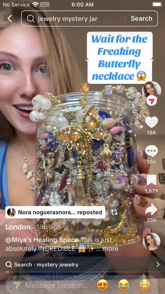 Party Queen themed | Mystery Jewelry Jar 51191（London-Similar Style)