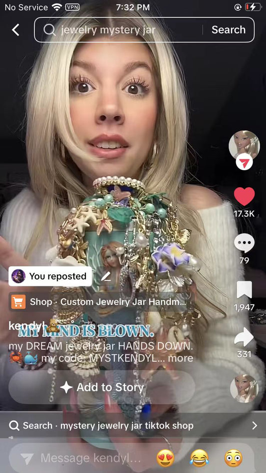 KENDYL similar style  Jewelry Jar 45pieces(mermaid container)