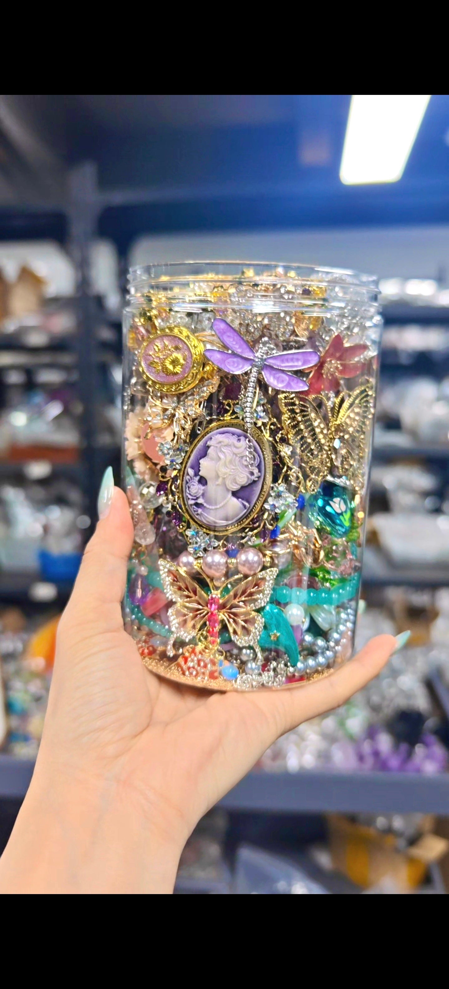 Fairy Tale Pricess themed | Mystery Jewelry Jar 051302(72pc)