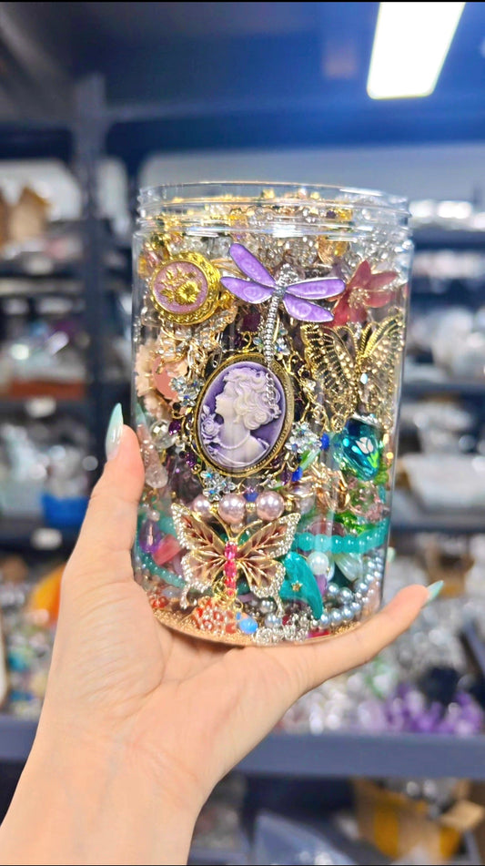 Fairy Tale Pricess themed | Mystery Jewelry Jar 051302(72pc)