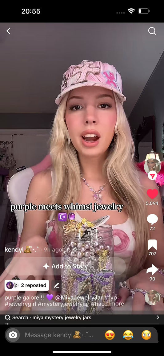 KENDYL -Similar Style | Purple Mystery Jewelry Jar 260602