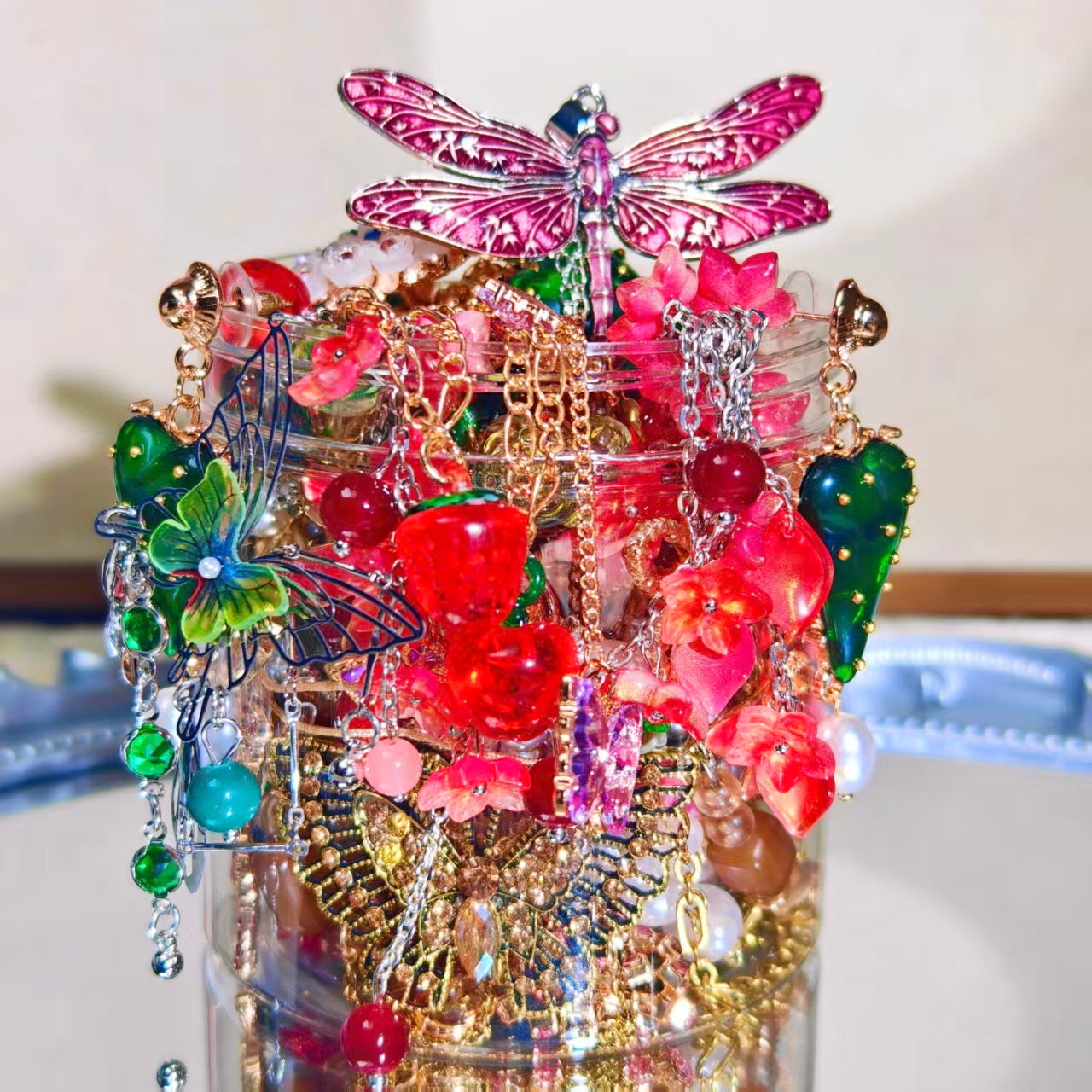 FLORAL WHISPER | Mystery Jewelry Jar 061101  (35 pcs)