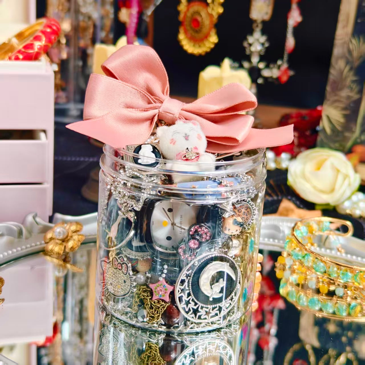 Cat themed | Mystery Jewelry Jar 2908