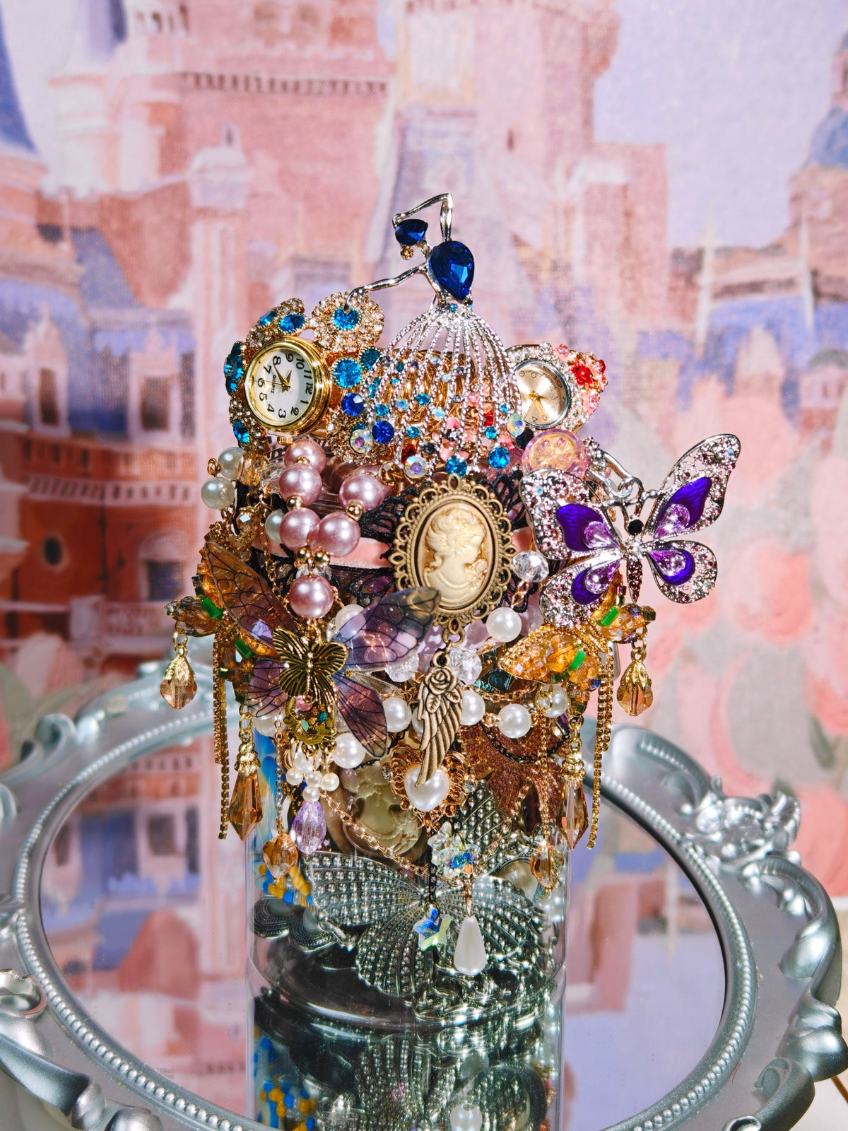 Royal Butterfly Timepiece | Mystery Jewelry Jar 2691402(30pieces)