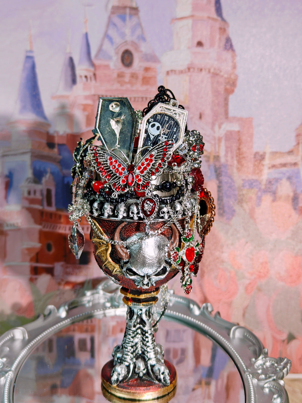 Gothic Butterfly Chalice| Mystery Jewelry Jar 69161(35 pcs)