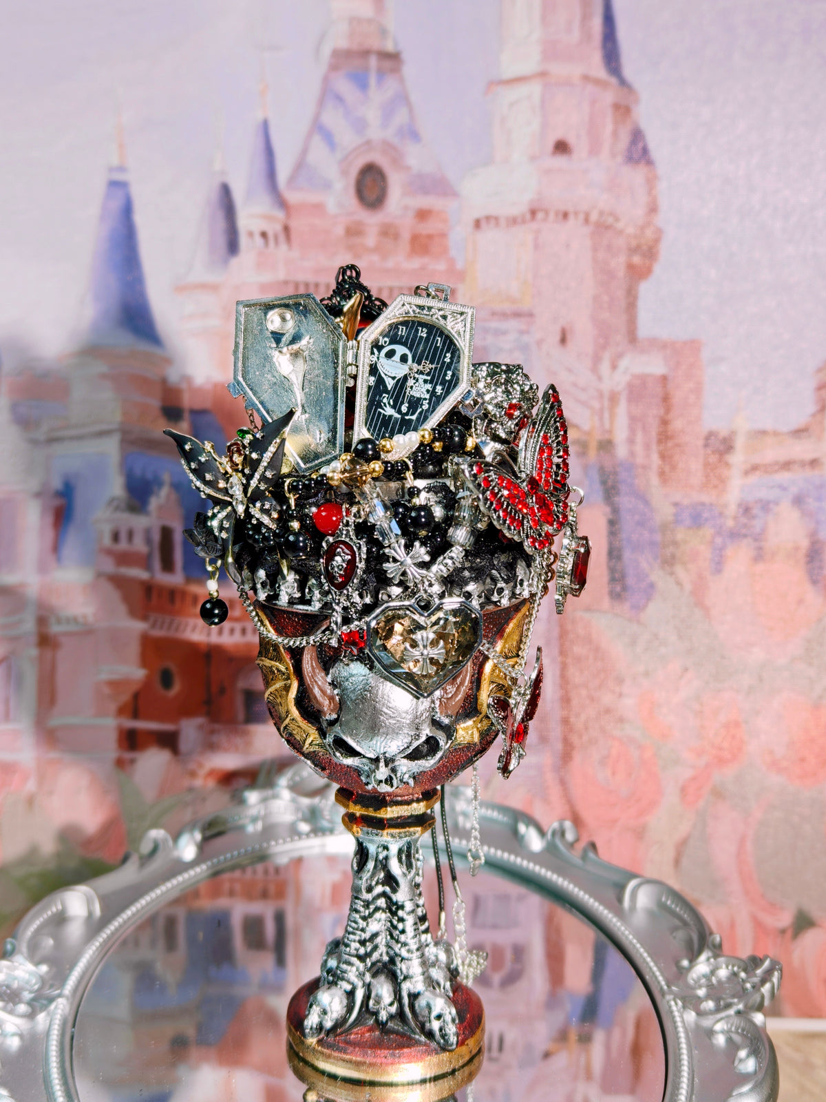 Gothic Butterfly Chalice| Mystery Jewelry Jar 69161(35 pcs)