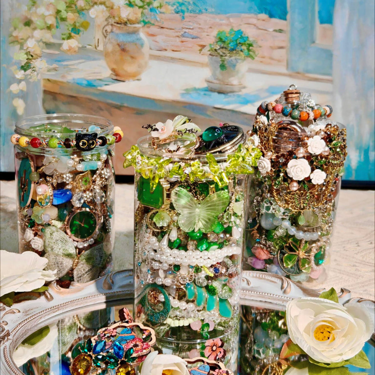 Customize Forest Magic Themed Jewelry Jar｜Mystery Jewelry Jar