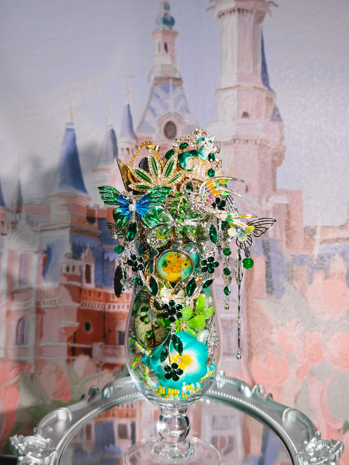 Emerald Butterfly Garden| Mystery Jewelry Jar 2691405(45pieces)