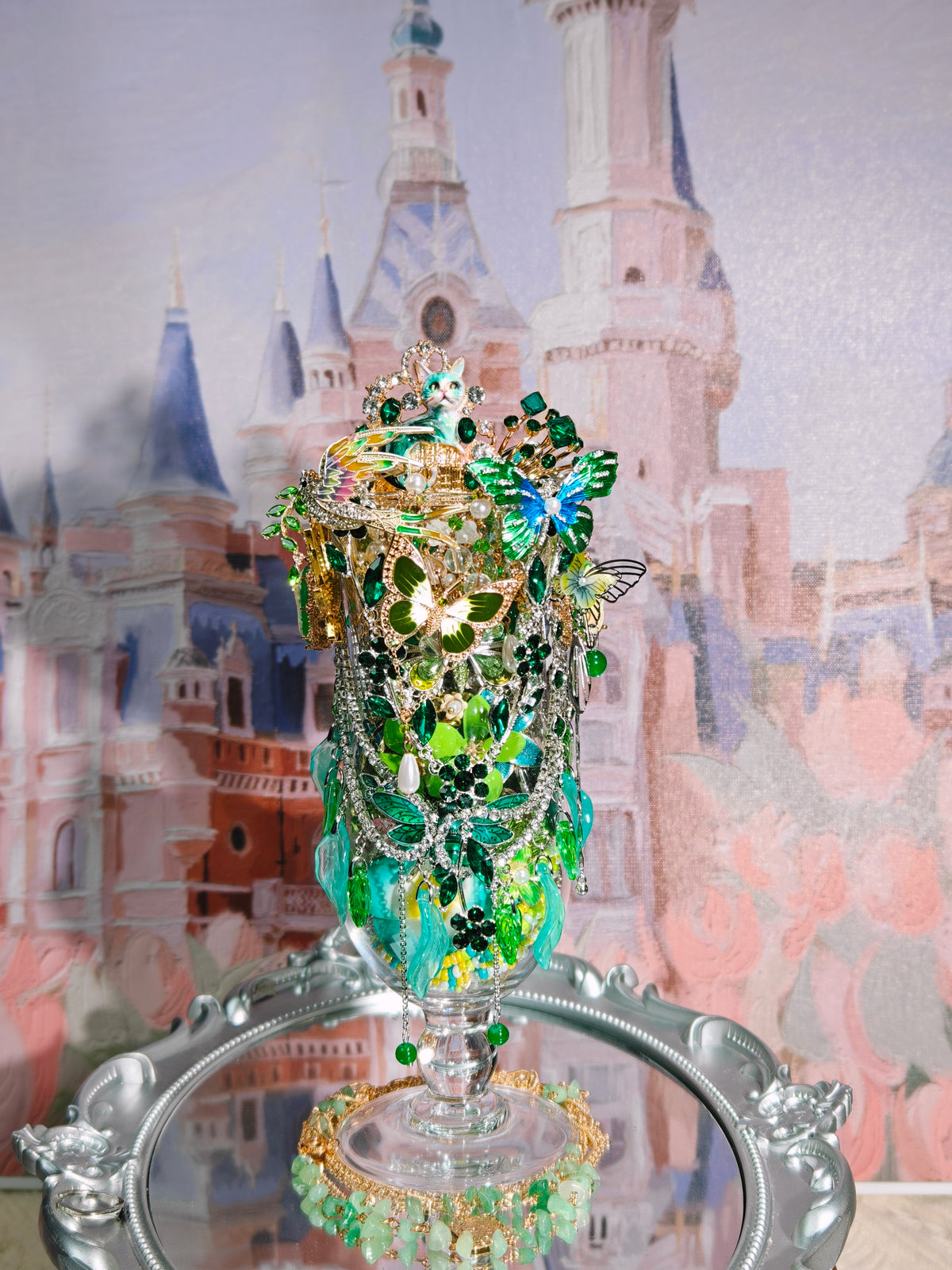 Emerald Butterfly Garden| Mystery Jewelry Jar 2691405(45pieces)