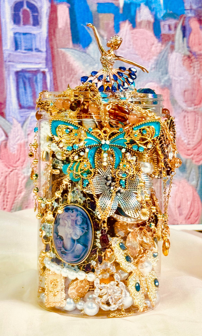 Custom Greek Goddess Themed Mystery Jewelry Jar new