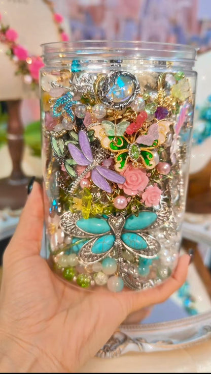 Custom Forest Magic Themed Mystery Jewelry Jar new