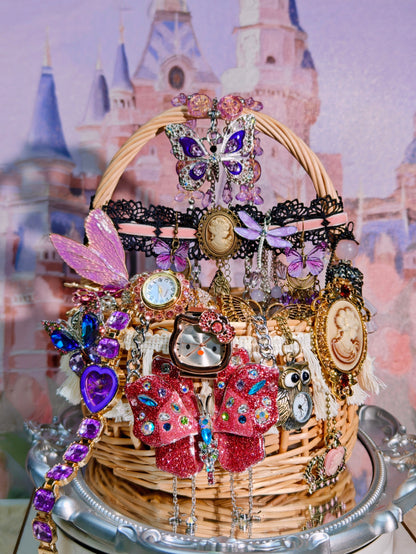 Amethyst Butterfly Timepiece| Mystery Jewelry Jar 69163(70 pcs)
