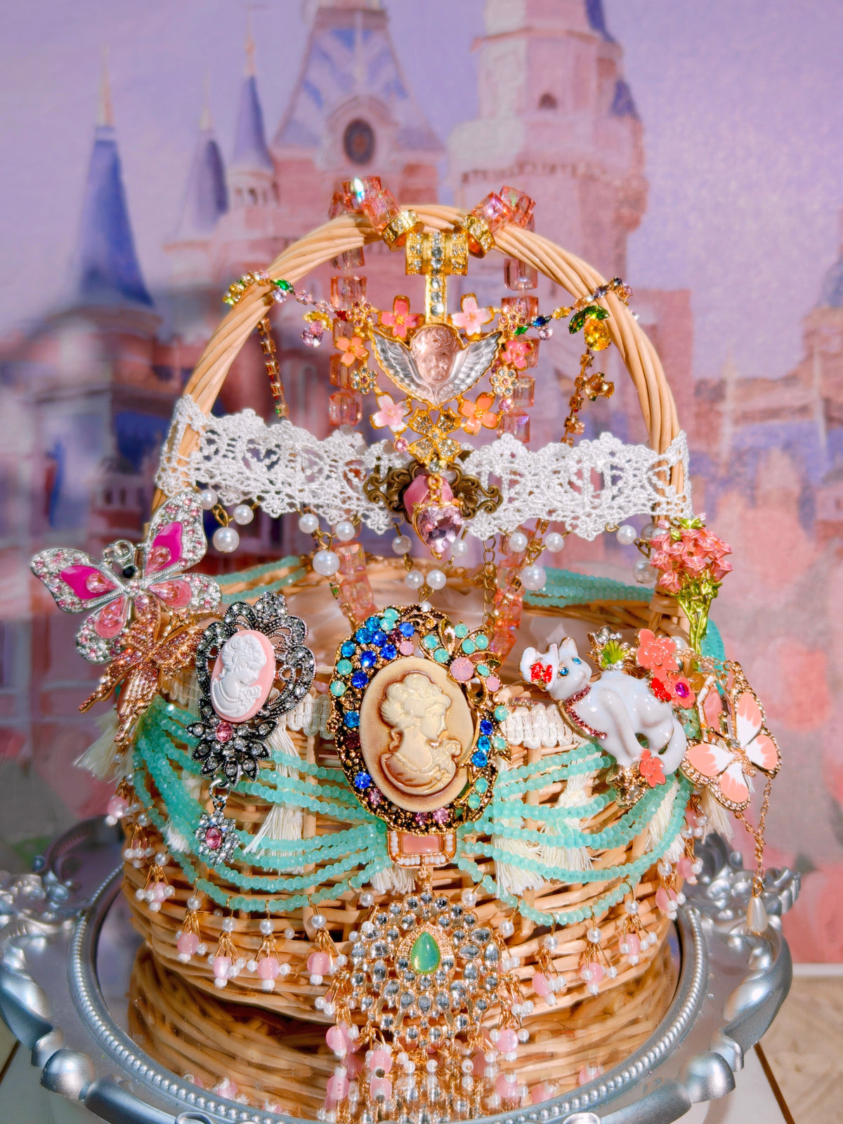 Pastel Cameo Garden| Mystery Jewelry Jar 69203(70 pcs)