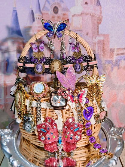 Amethyst Butterfly Timepiece| Mystery Jewelry Jar 69163(70 pcs)