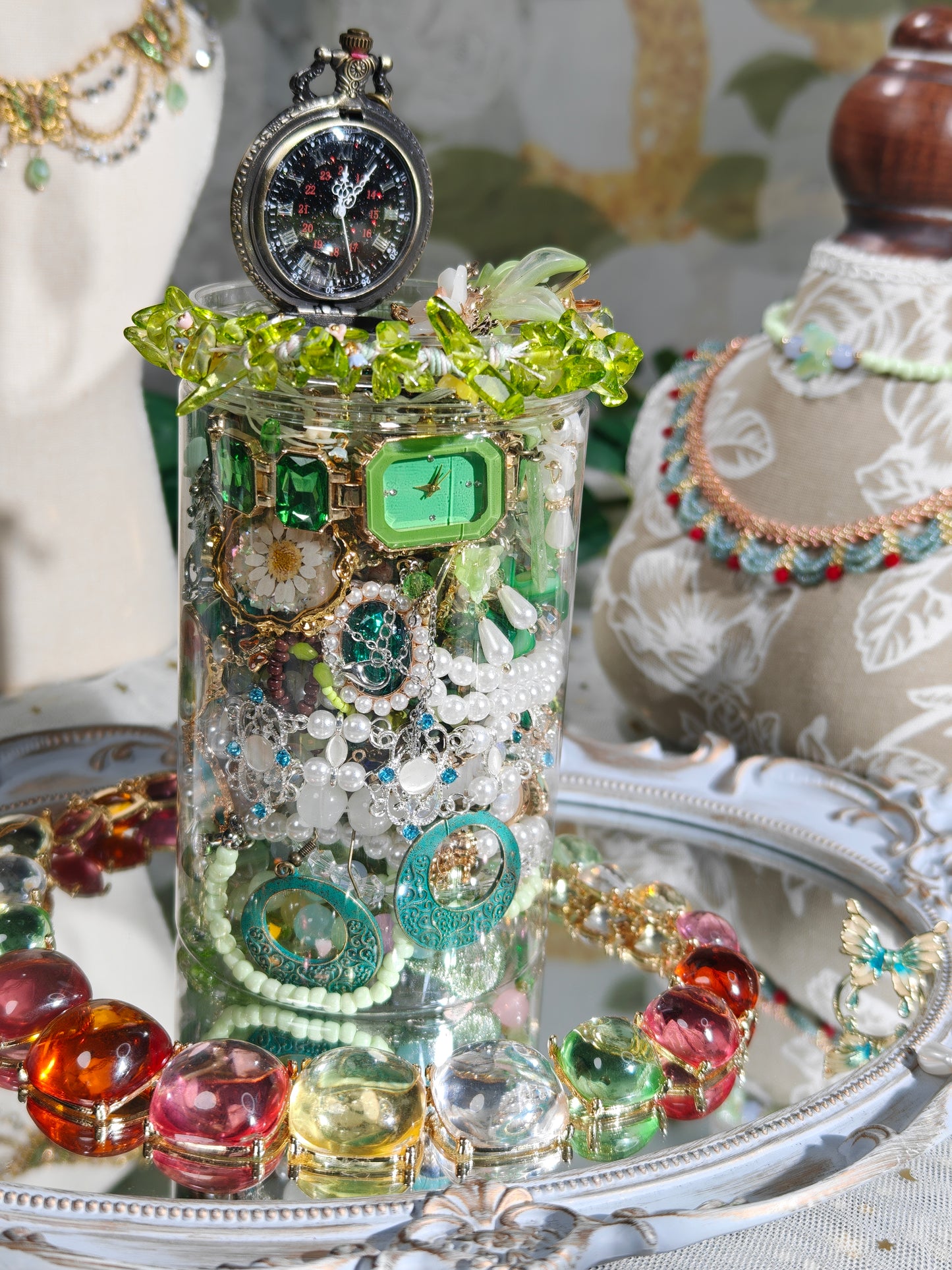 Customize Forest Magic Themed Jewelry Jar｜Mystery Jewelry Jar